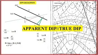 Geological Map// Dip Calculation//Apparent Dip// True Dip//Dr. B. Sarkar,DC,WB