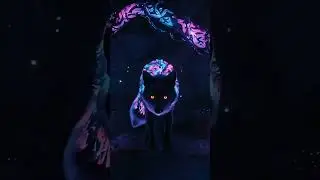 Fox on Pandora #aiart #neon #animals #viral #anime