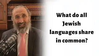 What do all Jewish languages share in common?