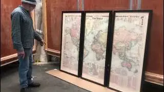 Old Map of the World circa 1800