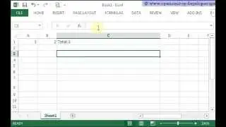 How to Write Text and Formula in a cell using formula bar?
