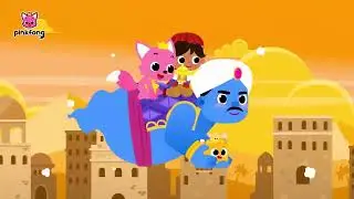 Aladdin and the Magic Lamp |Mystical FairyTale |Spooky Cartoon |Pinkfong