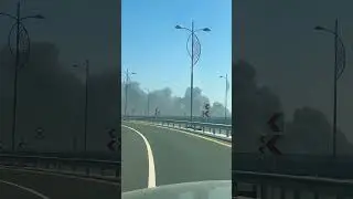 💨 CRAZY SMOKE DUBAI | ДЫМ В ДУБАЕ #shorts #shocking #smoke #dubai #production #crazy #fun #horror