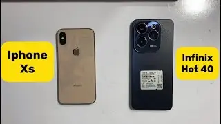 Iphone xs vs infinix hot 40 speed test - infinix hot 40 gaming review- hot 40 camera test