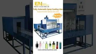 ✨ DEMA Fully Automatic Spray Coating Line | Precision Finishing for Perfume & Cosmetic Bottles