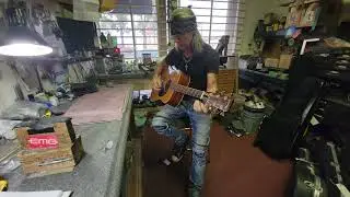 70's Takamine F360 Saddle Slot repair at RM Guitars Las Vegas