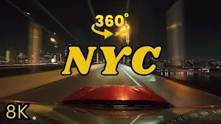 360&deg; VR NYC Late Night Drive - Manhattan Bridge/China Town