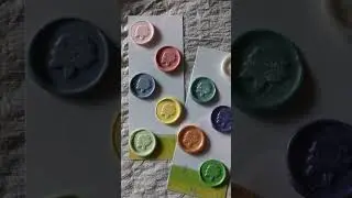 Pre-made wax seals available on ko-fi! &bull;ᴗ&bull; #waxseal #rose #pastel #metallic  #smallbusiness #kofi