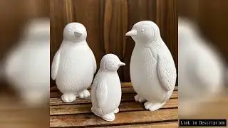 3D Penguin Silicone Mold DIY Aromatherapy Candle Soap Cement Gypsum Ornament Mold Fish Tank Decor Ch