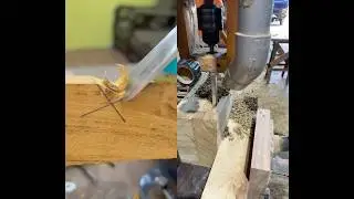 Drill and chisel. #woodworkingartandcrafts #woodworking #wood #woodworkings #wood