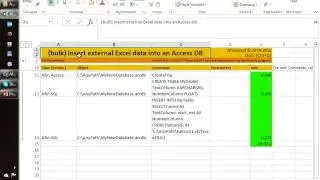 AfinScript Bulk insert Excel Data