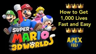 How to get 1000 Lives in SUPER MARIO 3D WORLD (Switch)