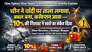 Silver Bubble टूटा? 10% Crash, China Export Ban Jan 1, US-Venezuela तनाव और Sharp Correction