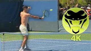 Carlos Alcaraz SMASHING Volleys in Real Speed (4K)