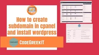 How To Create a Subdomain In cPanel And Install WordPress(2020)