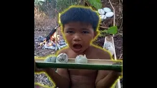 Survival Lazy - Eating delicious - Smart boy cooking Eggs