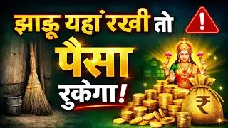 घर में झाड़ू रखने की सही जगह | Vastu Tips for Money & Prosperity #JhaduVastu#GharKiVastu