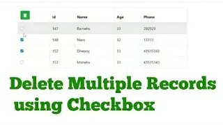 How to delete Multiple records using Checkbox in PHP | CRUD Operation | Learn Advance Programming