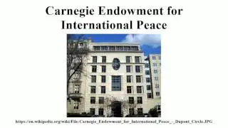 Carnegie Endowment for International Peace