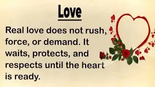 Love is the Force that shapes lives l English Speaking practice l Learn English through Stories 