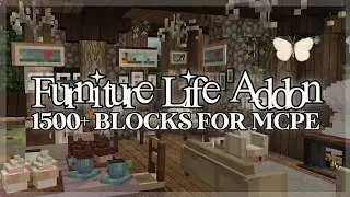 🕰️ Furniture Life Addon FULL Review • 1500+ Blocks For Mcpe/BE ♡