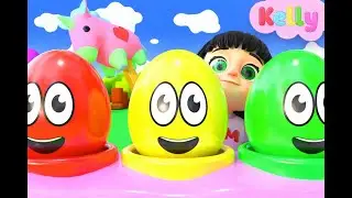 सरप्राइज़ एग्स बच्चों का गीत | Surprise Eggs Kids Song &ndash; Hindi Rhymes | Kelly Hindi