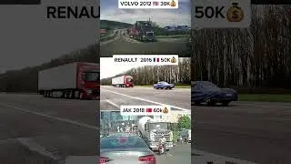 Volvo 2012 vs Renault 2016 vs JAK 2018 | Ultimate Emergency Braking Test😱 #shorts #trending