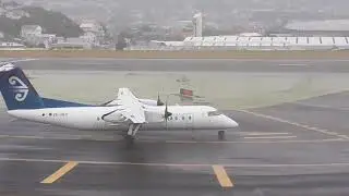 Air New Zealand | Dash 8 Q300 | Takeoff Wellington