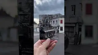 RETREAT FROM NORMANDY! August 1944 Then and Now #thenandnow #normandy #tigertank