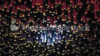 Breathtaking optical Illusion with modern computer generated 3D rectangular blocks. Animation