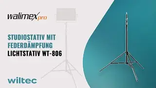 Walimex pro Lichtstativ WT-806 bis 256 cm H&ouml;he inkl. 3/8
