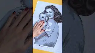💛Схема для вишивки бісером або нитками &laquo;Мама з сином&raquo; А3-16-098 32х43 см