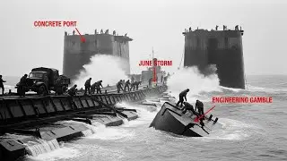 Allied Engineers Built A Port Out Of Concrete&hellip; Then A June Storm Tried To Rip It Away