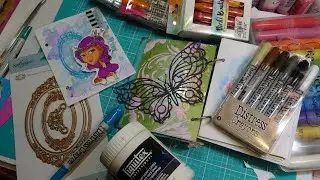 NEW SERIES! Free Form Friday: Easily Tinting Gesso & Some Junk/Art Journal Pages!