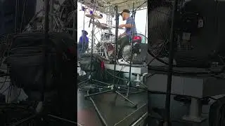 AJ Hall drumming for Jon Cleary on the Sandy Beaches Cruise January 2023