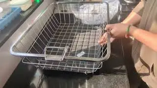 Unboxing Stainless steel dish rack from Amazon