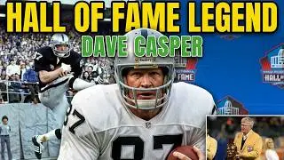 DAVE CASPER NFL HALL OF FAME CAREER | DAVE CASPER NFL CAREER HIGHLIGHTS
