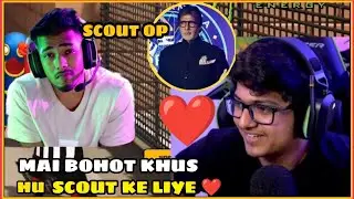 SCOUT IN KBC ❤ MORTAL AND SCOUT REACTION 🚀