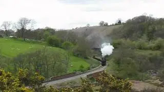 Doubleheaded NYMR train at Darnholm