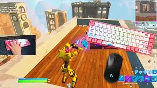 AKKO 3068 Tokyo Mechanical Keyboard Sounds 😴 ASMR 😍 Smooth Fortnite ZoneWars Gameplay 240FPS