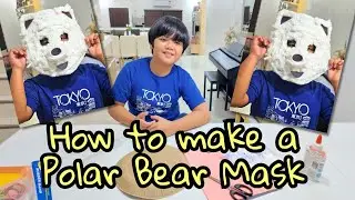 How to make a polar bear mask - by Lens Mata - Kids Activities