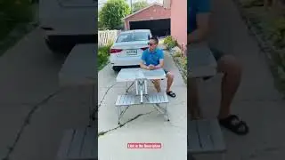 Best Foldable Picnic Table 🤯🙀 #shorts #camping