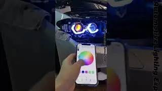 BMW 5series F10 🚗 | RGB Hexagon Angel Eyes with RGB Demon Eyes