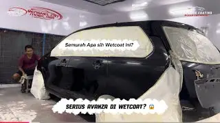 LAGI DAN LAGI !!!! Wet look coating mobil avanza dan ganti warna SPECIAL DEEP BLACK