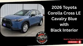 2026 Toyota Corolla Cross LE Cavalry Blue With Black Interior