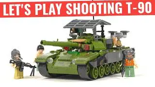 Sluban's T-90 With Play Features & Built by Minifigures