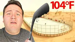 I Went to an Ice Hockey Game in the Hottest Country!