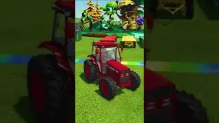 Mini & GIANT TRACTORS & vs DEEP MUD & OVERLOAD BALE TRAILERS - TRACTORS vs PARKOUR! FS22 - 1