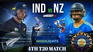 4th T20 MATCH HIGHLIGHTS GAMING VIDEOS 🤯#youtubesearch #cricketmatch #highlights #indvsnz 