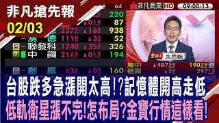 【台股跌多急漲開太高?記憶體開高走低 低軌衛星漲不完!怎布局?金寶行情?  華邦電目標價砍到108元引爆賣壓 法人恐慌跳車? 】20260203 (朱思翰×黃靖哲) @ustvhotstock